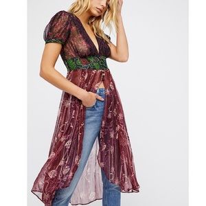 Free People Daisy Fields Maxi Top